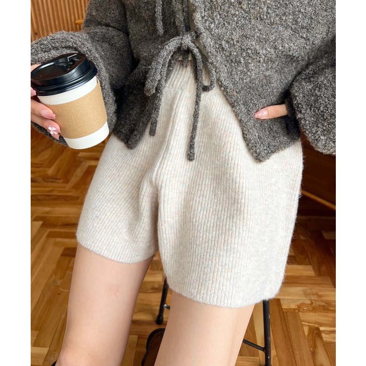 ショート丈ニットパンツ | moment+ | 詳細画像15