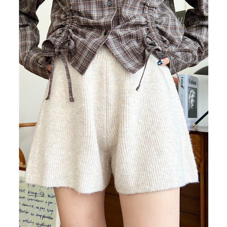 ショート丈ニットパンツ | moment+ | 詳細画像2