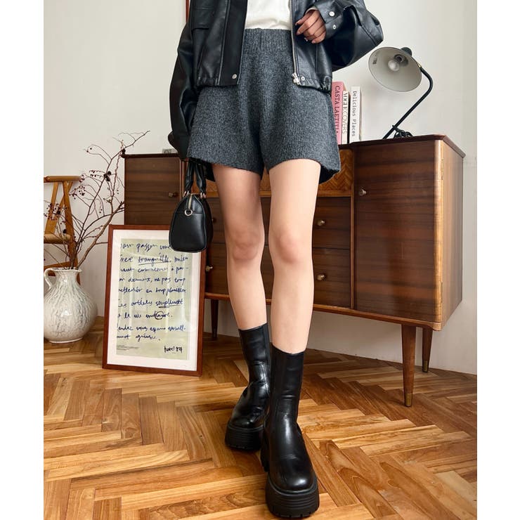 ショート丈ニットパンツ | moment+ | 詳細画像21