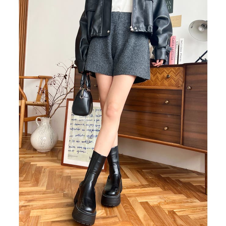 ショート丈ニットパンツ | moment+ | 詳細画像22