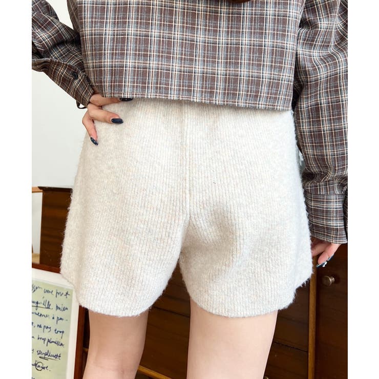 ショート丈ニットパンツ | moment+ | 詳細画像4