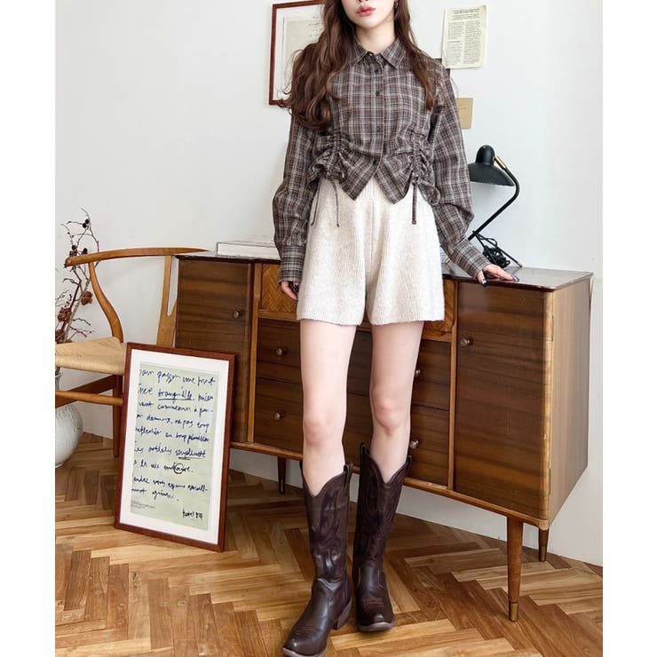 ショート丈ニットパンツ | moment+ | 詳細画像7