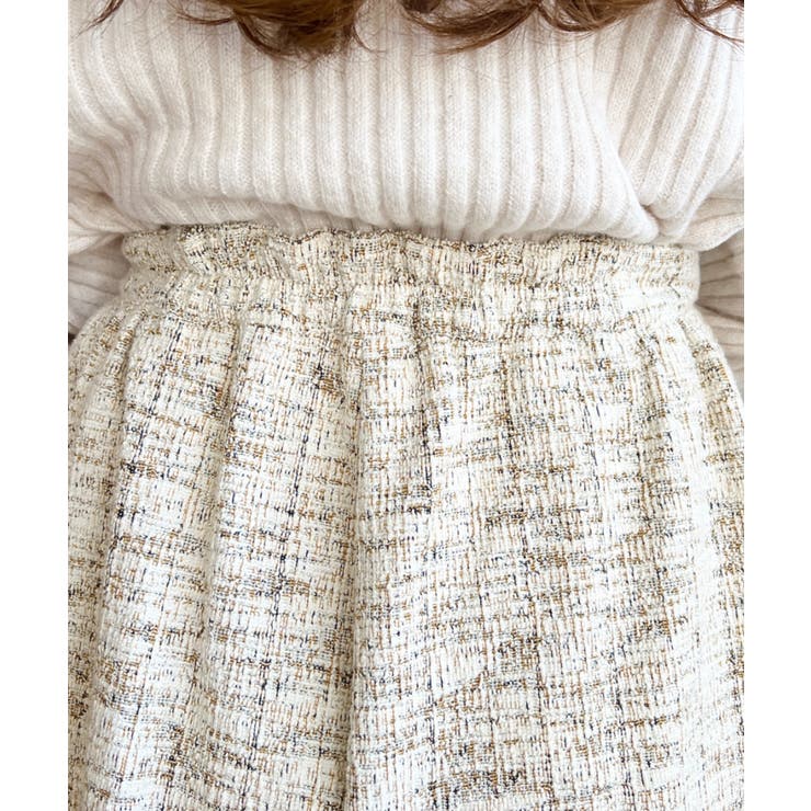 カラーツイードバルーンミニキュロット | moment+ | 詳細画像26 