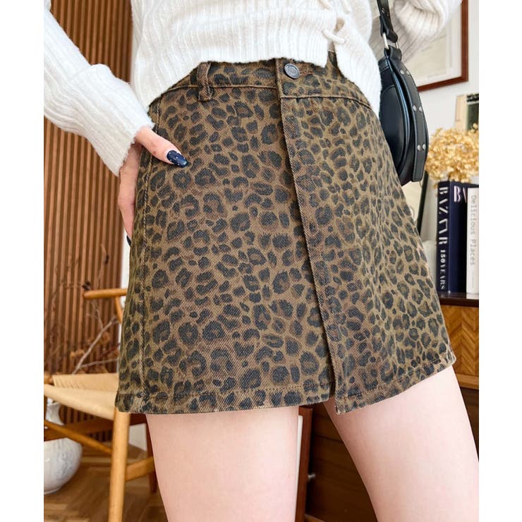 レオパード柄ラップ風ショートパンツ | moment+ | 詳細画像24 