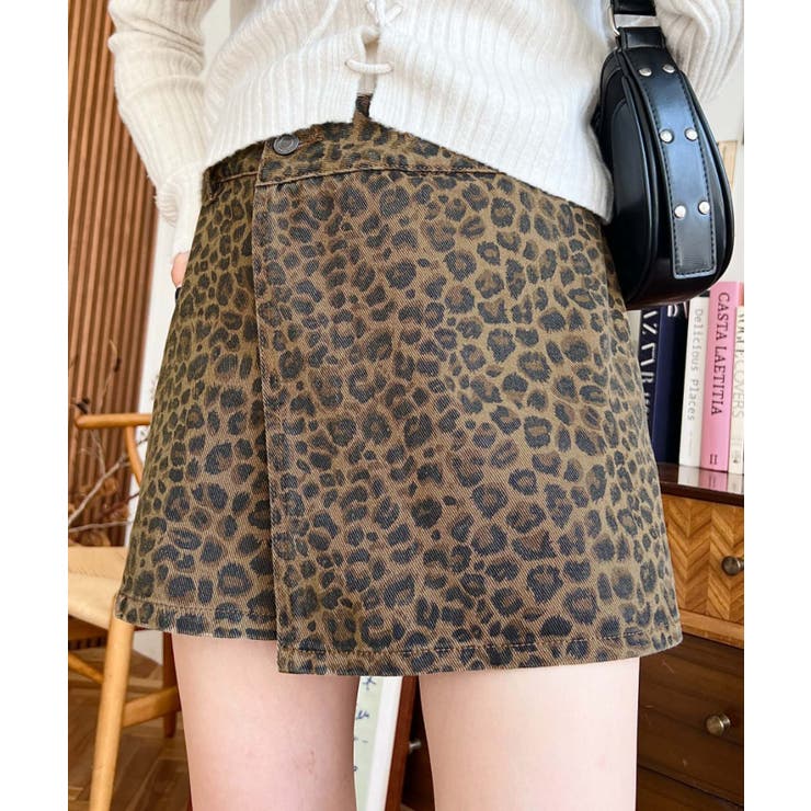 レオパード柄ラップ風ショートパンツ | moment+ | 詳細画像25 