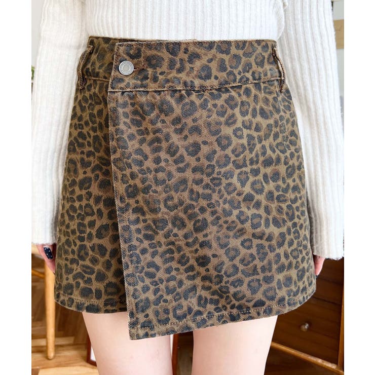 レオパード柄ラップ風ショートパンツ | moment+ | 詳細画像35 