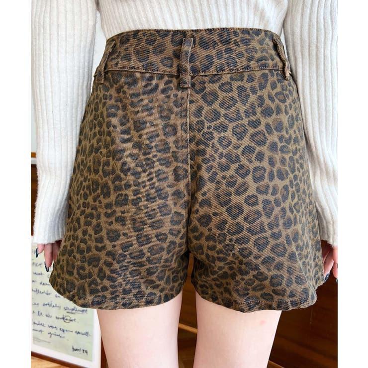 レオパード柄ラップ風ショートパンツ | moment+ | 詳細画像39 