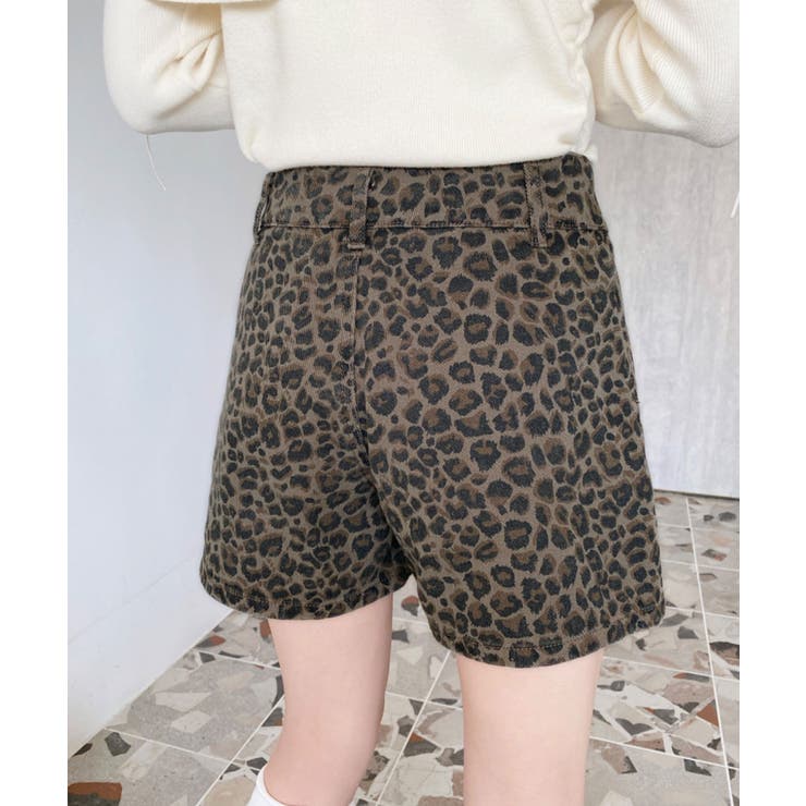 レオパード柄ラップ風ショートパンツ | moment+ | 詳細画像41 