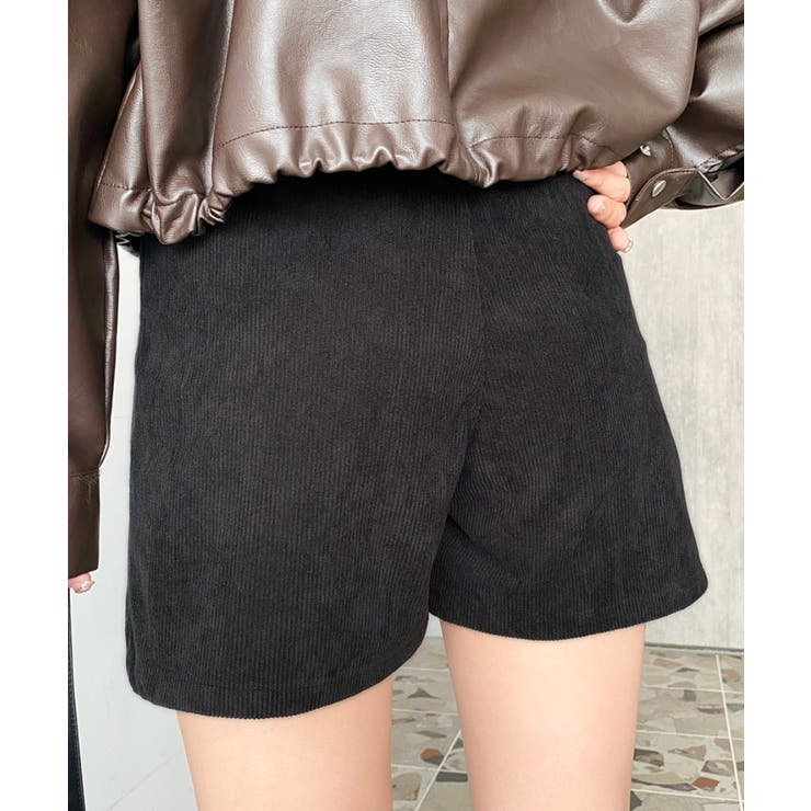ラップ風コーデュロイショートパンツ | moment+ | 詳細画像10 