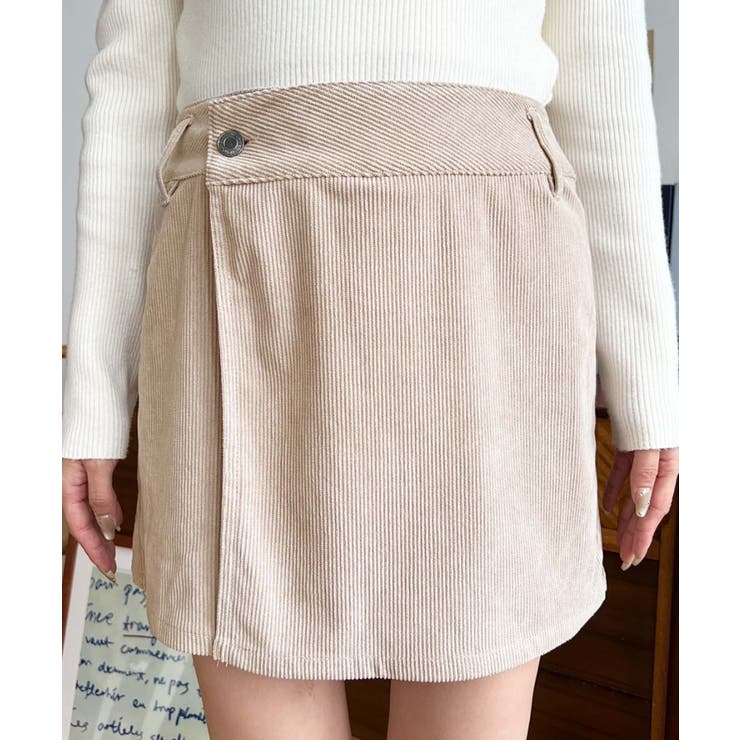 ラップ風コーデュロイショートパンツ | moment+ | 詳細画像25 