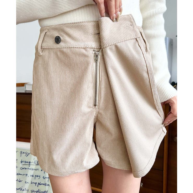 ラップ風コーデュロイショートパンツ | moment+ | 詳細画像27 