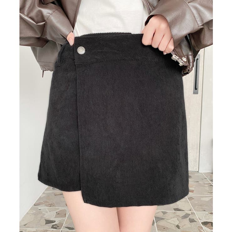 ラップ風コーデュロイショートパンツ | moment+ | 詳細画像8 