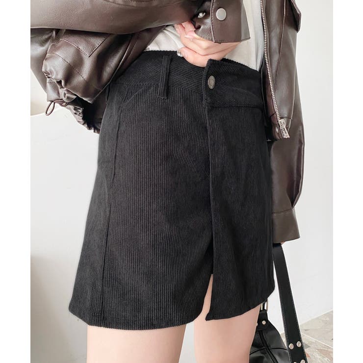 ラップ風コーデュロイショートパンツ | moment+ | 詳細画像9 