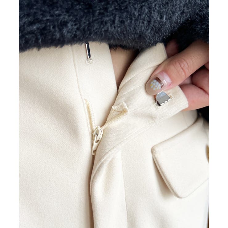 微起毛ウールライク金ボタンフラップショートパンツ | moment+ | 詳細画像13 