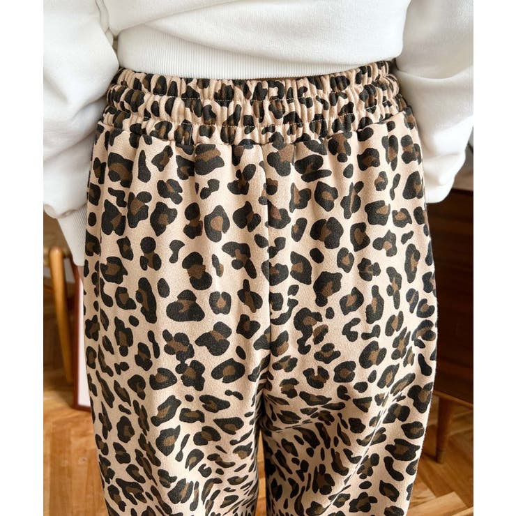 サイドレース切替レオパードスウェットパンツ | moment+ | 詳細画像23 