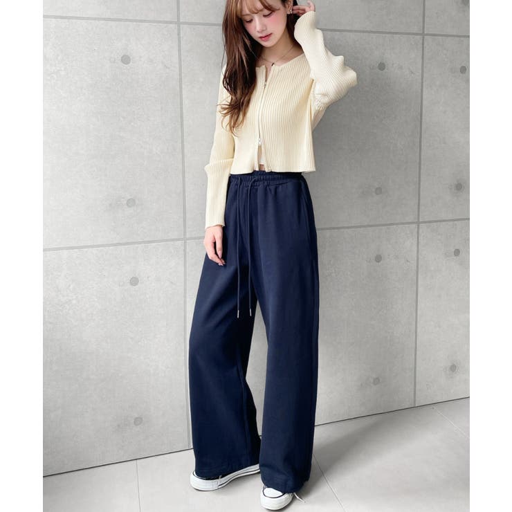 裏毛ストレートスウェットパンツ 綿100%ヘビーウェイト | moment+ | 詳細画像11 