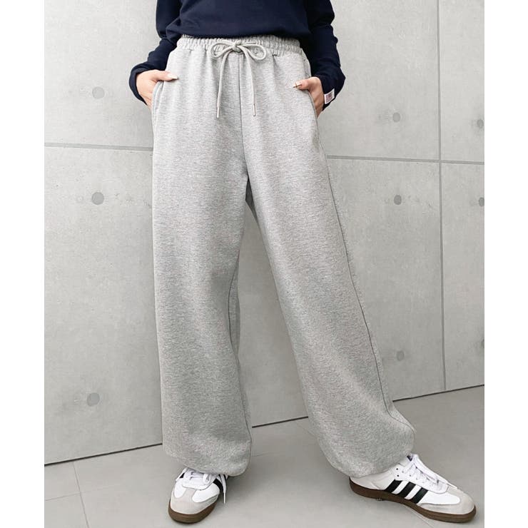 裏毛ストレートスウェットパンツ 綿100%ヘビーウェイト | moment+ | 詳細画像24 