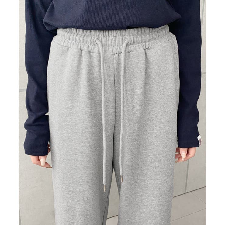 裏毛ストレートスウェットパンツ 綿100%ヘビーウェイト | moment+ | 詳細画像26 