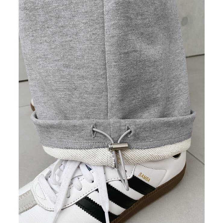 裏毛ストレートスウェットパンツ 綿100%ヘビーウェイト | moment+ | 詳細画像30 