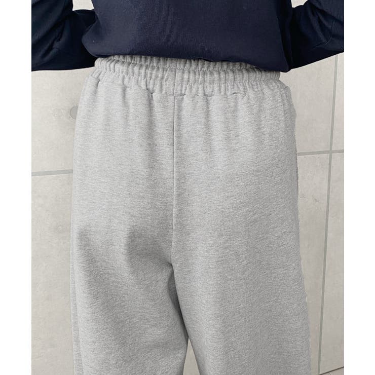 裏毛ストレートスウェットパンツ 綿100%ヘビーウェイト | moment+ | 詳細画像31 