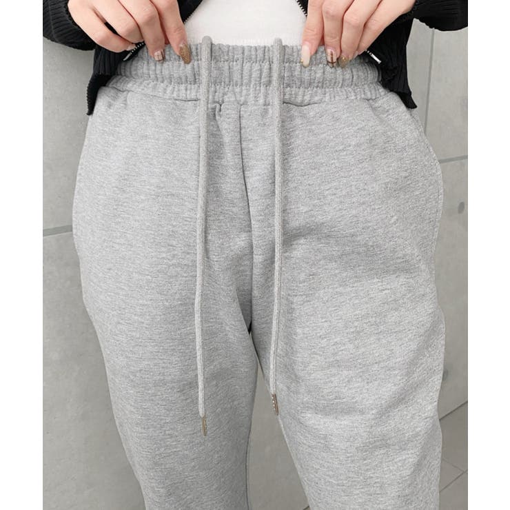 裏毛スウェットフレアパンツ 綿100％ヘビーウエイト | moment+ | 詳細画像20 