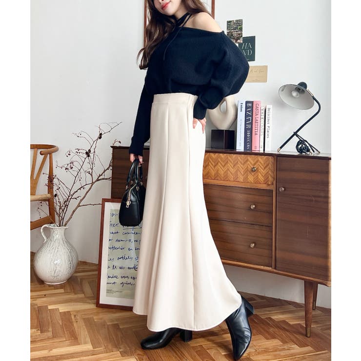 カットジョーゼットマーメイドフレアスカート | moment+ | 詳細画像11 