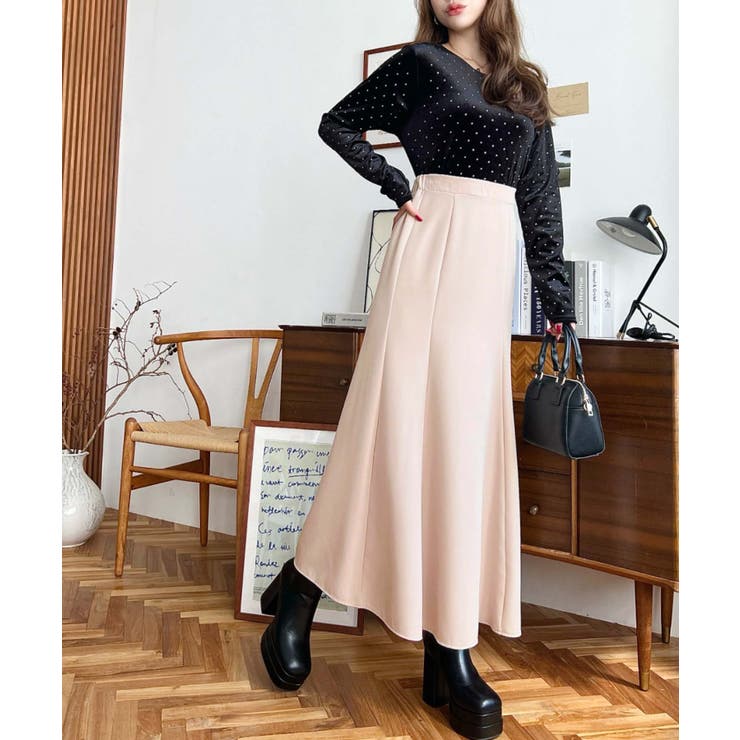 カットジョーゼットマーメイドフレアスカート | moment+ | 詳細画像17 