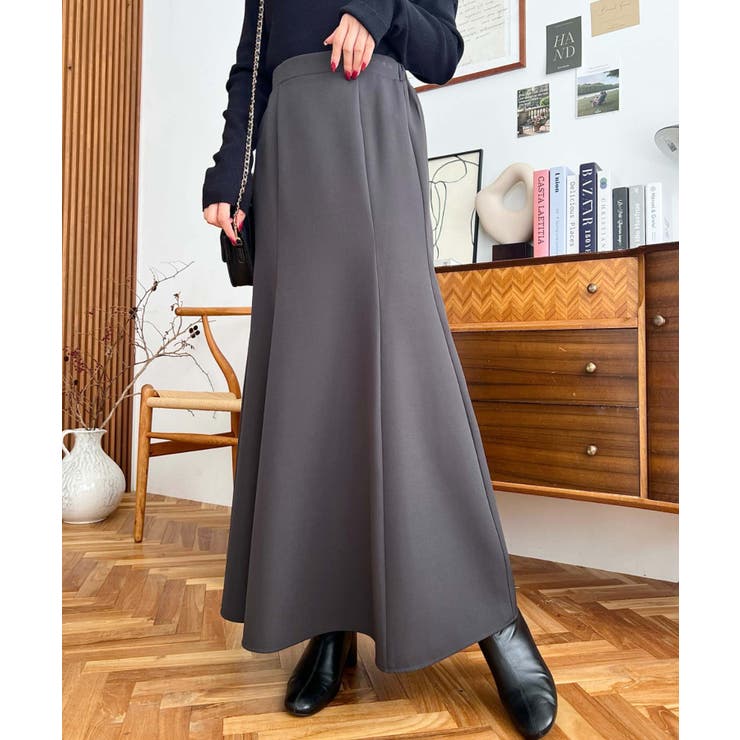 カットジョーゼットマーメイドフレアスカート | moment+ | 詳細画像24 