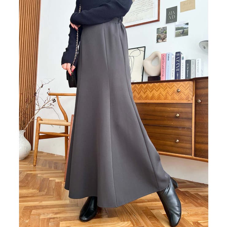 カットジョーゼットマーメイドフレアスカート | moment+ | 詳細画像25 