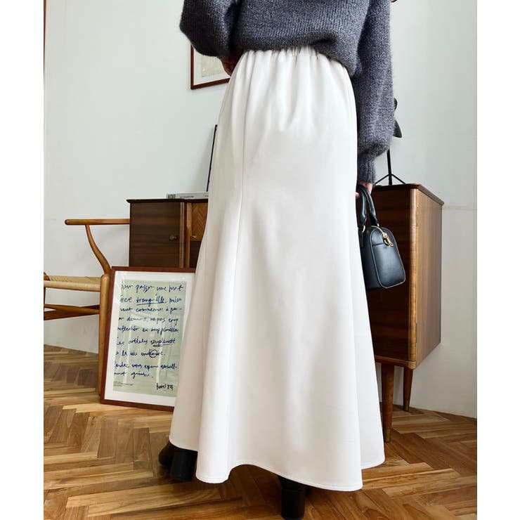 カットジョーゼットマーメイドフレアスカート | moment+ | 詳細画像3 