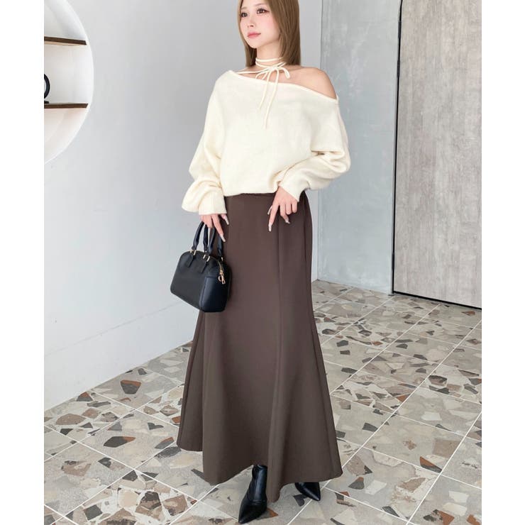 カットジョーゼットマーメイドフレアスカート | moment+ | 詳細画像30 