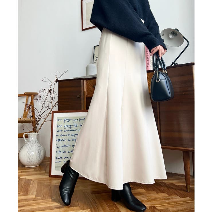 カットジョーゼットマーメイドフレアスカート | moment+ | 詳細画像8 