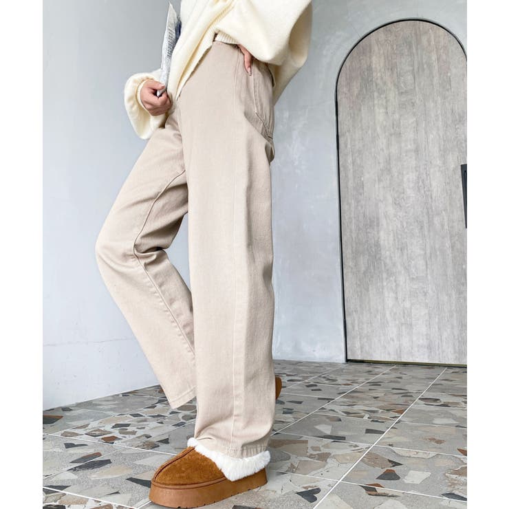 デニム＆ツイルストレートパンツ | moment+ | 詳細画像17 