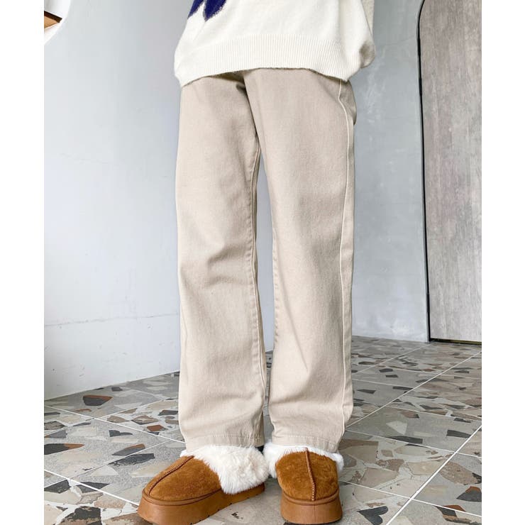 デニム＆ツイルストレートパンツ | moment+ | 詳細画像19 