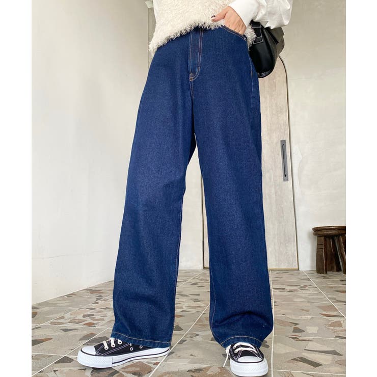 デニム＆ツイルストレートパンツ | moment+ | 詳細画像36 