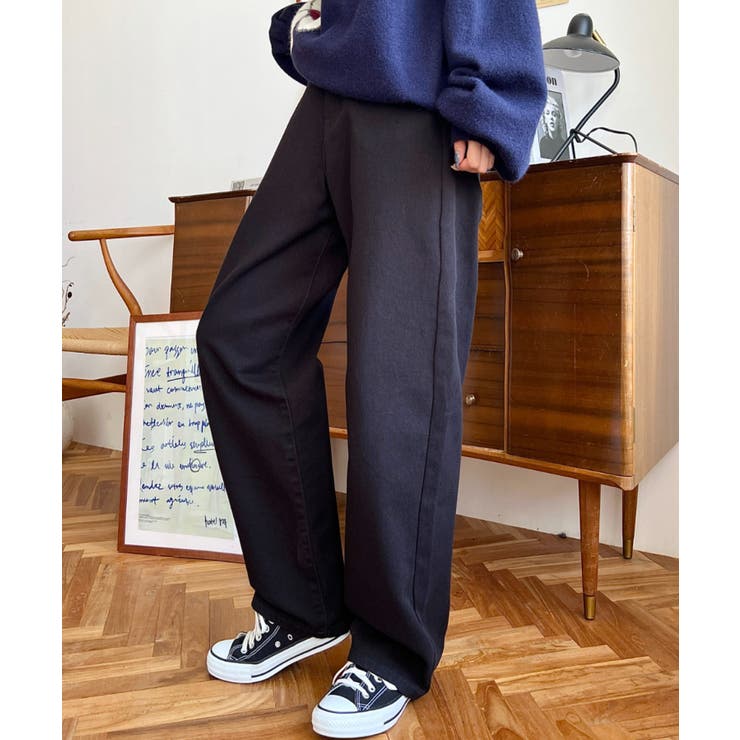 デニム＆ツイルストレートパンツ | moment+ | 詳細画像41 