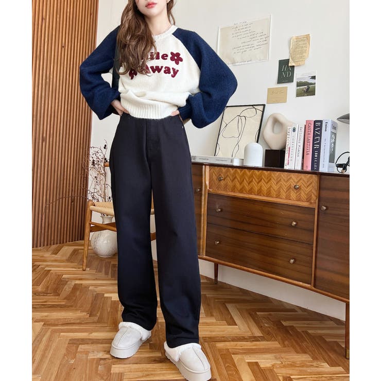 デニム＆ツイルストレートパンツ | moment+ | 詳細画像46 