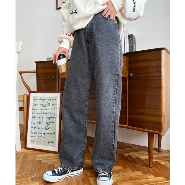 デニム＆ツイルストレートパンツ | moment+ | 詳細画像51 