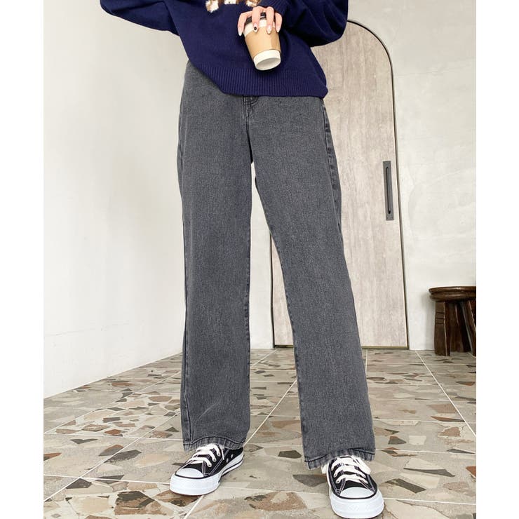 デニム＆ツイルストレートパンツ | moment+ | 詳細画像57 