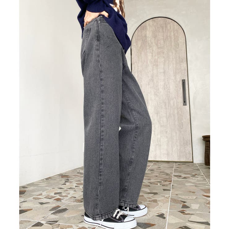 デニム＆ツイルストレートパンツ | moment+ | 詳細画像58 