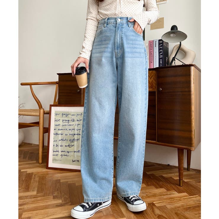 デニム＆ツイルストレートパンツ | moment+ | 詳細画像60 