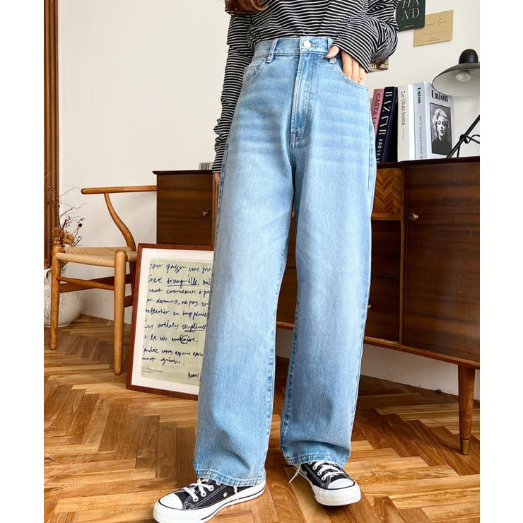 デニム＆ツイルストレートパンツ | moment+ | 詳細画像63 