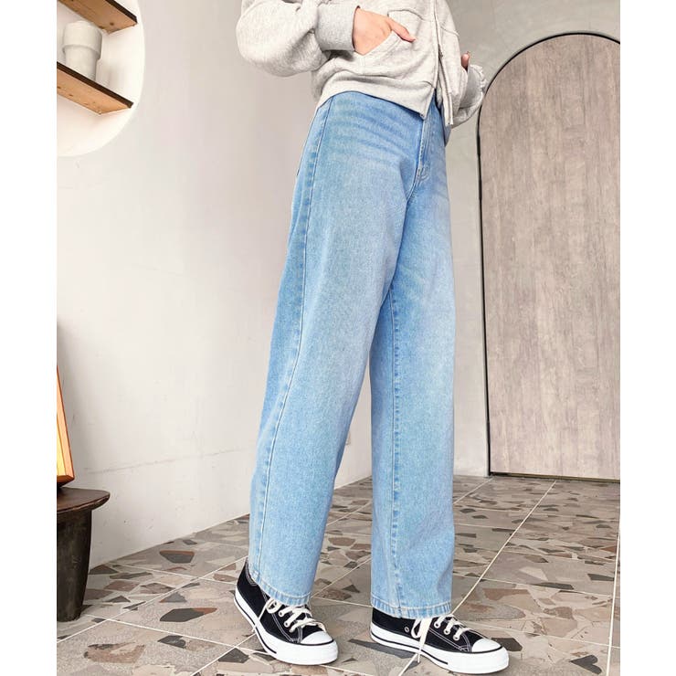 デニム＆ツイルストレートパンツ | moment+ | 詳細画像67 