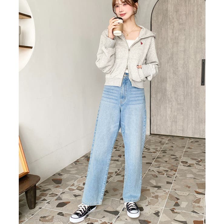 デニム＆ツイルストレートパンツ | moment+ | 詳細画像69 