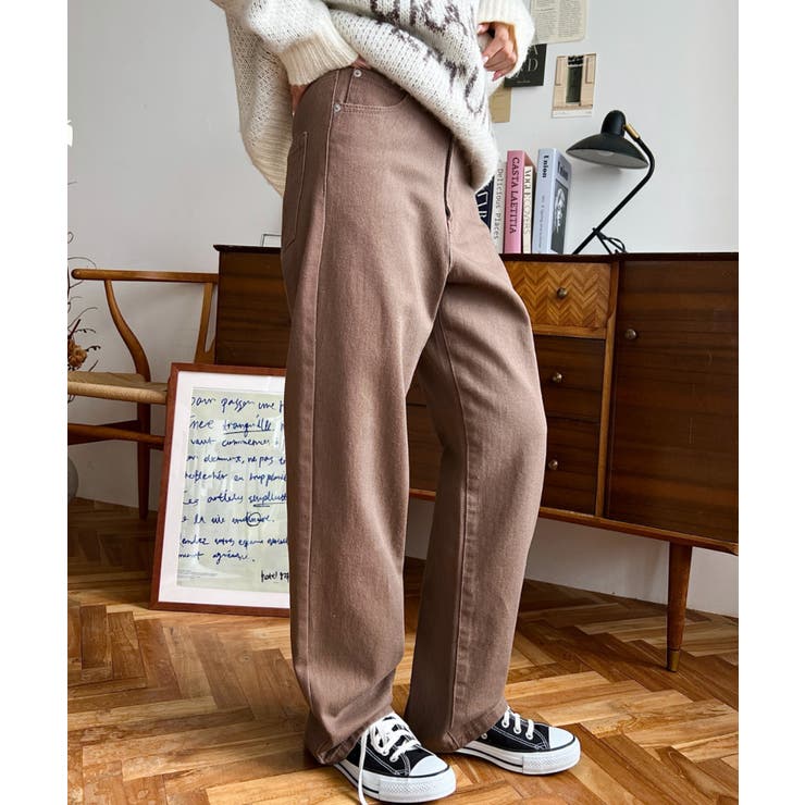 デニム＆ツイルストレートパンツ | moment+ | 詳細画像70 