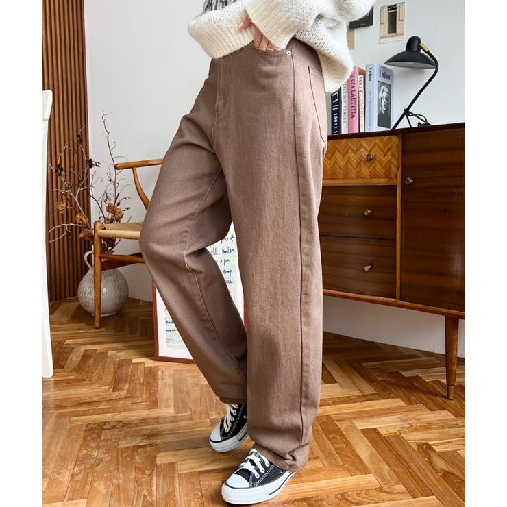 デニム＆ツイルストレートパンツ | moment+ | 詳細画像71 