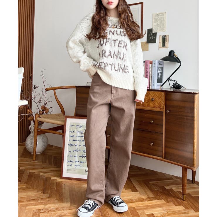 デニム＆ツイルストレートパンツ | moment+ | 詳細画像72 