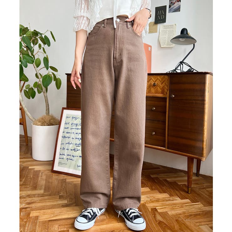 デニム＆ツイルストレートパンツ | moment+ | 詳細画像73 