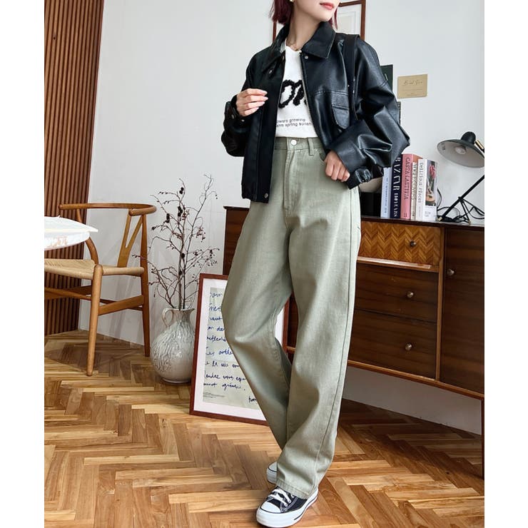 デニム＆ツイルストレートパンツ | moment+ | 詳細画像80 