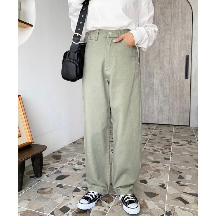 デニム＆ツイルストレートパンツ | moment+ | 詳細画像81 